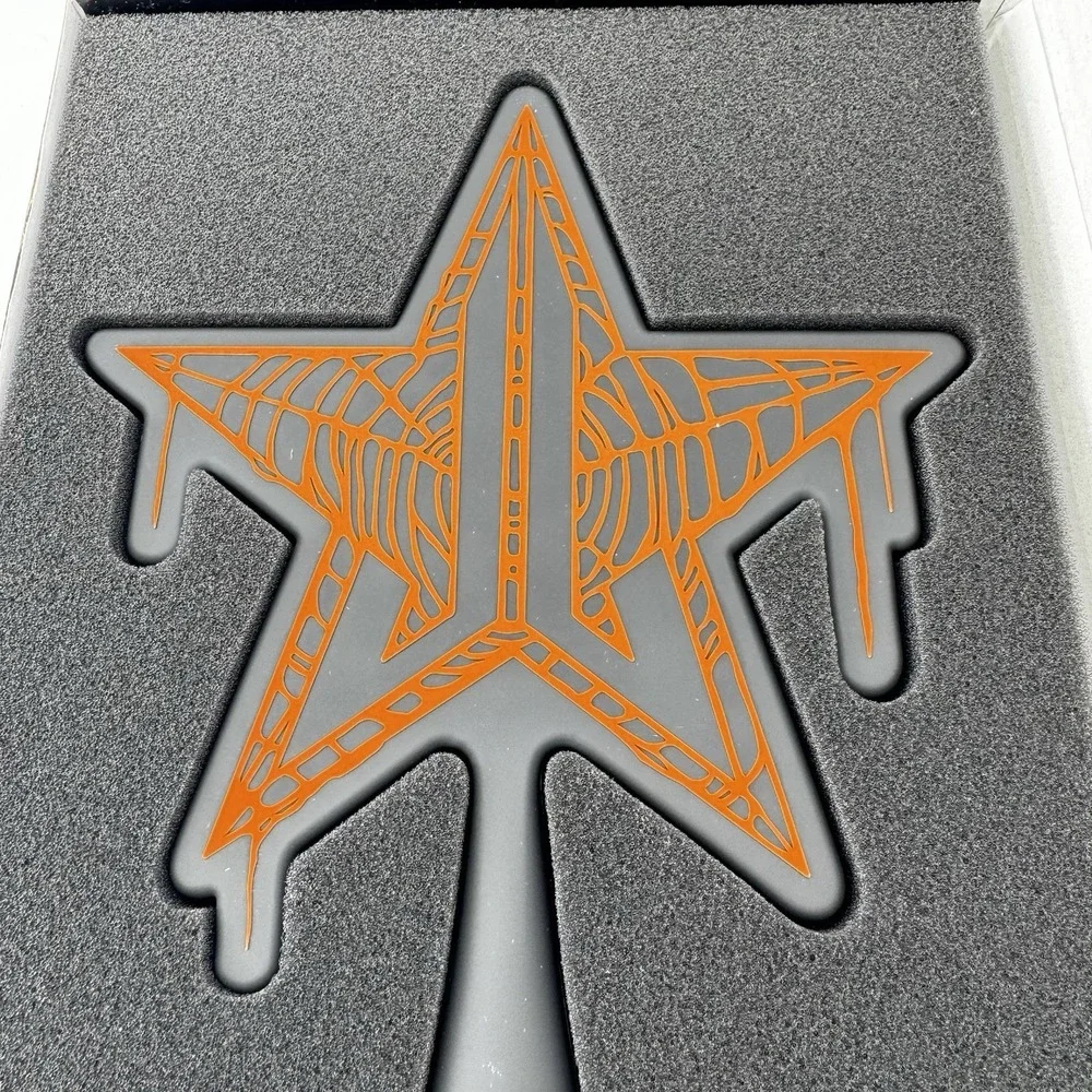 Jeffree Star Cosmetics Black & Orange Soft Touch Mirror New In Box